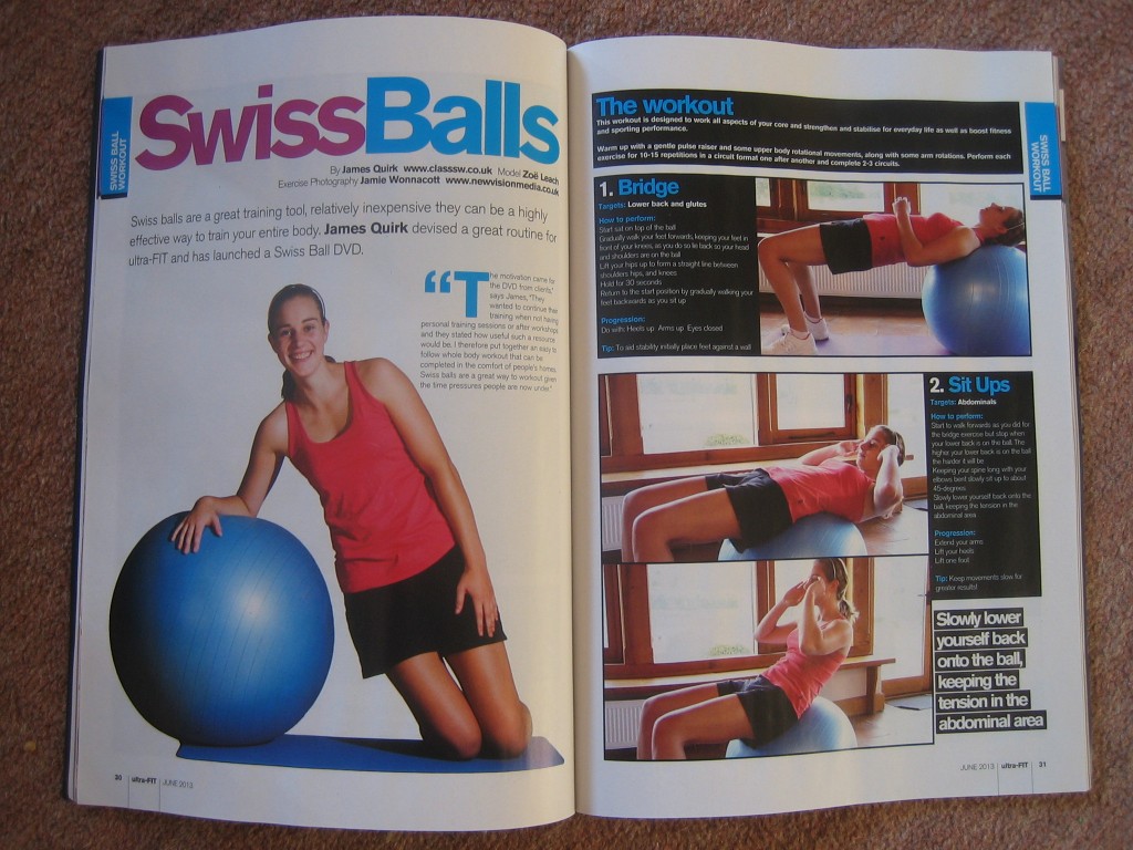 ultra-FIT Magazine Swiss Ball workout