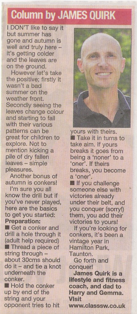 Somerset County Gazette Family Life Column-Autumn Fun