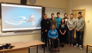 Foundation Degree Students meet Paralympian