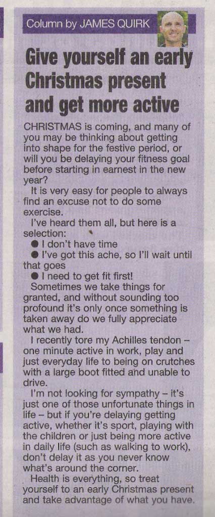 Don't delay your fitness drive!