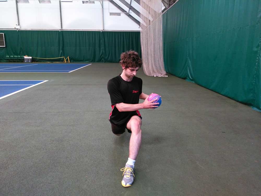 Luke Bishop-Medicine Ball Lunge with Twist